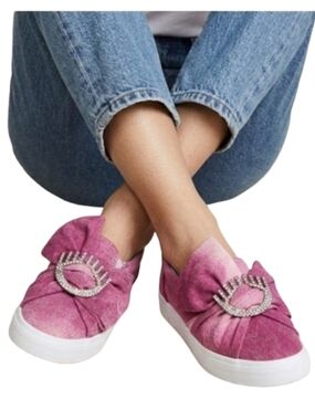 CHIARA FERRAGNI Flirting Jewel Bow Skate Sneakers